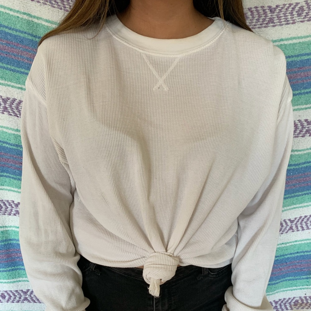 WHITE BRANDY MELVILLE SWEATER 💕✨